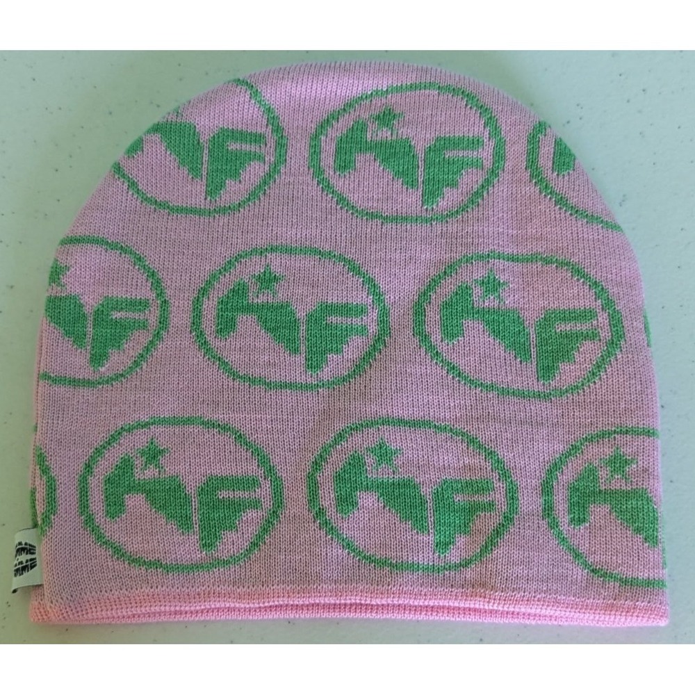 Homme femme pink & green Beanie Cap